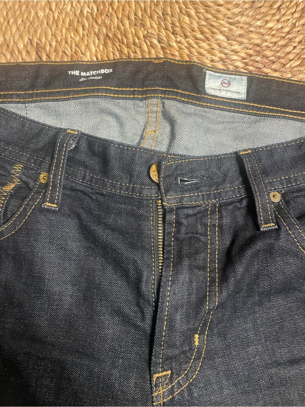 Ag Adriano Goldschmied The Matchbox Men's Dark Blue Denim Jeans